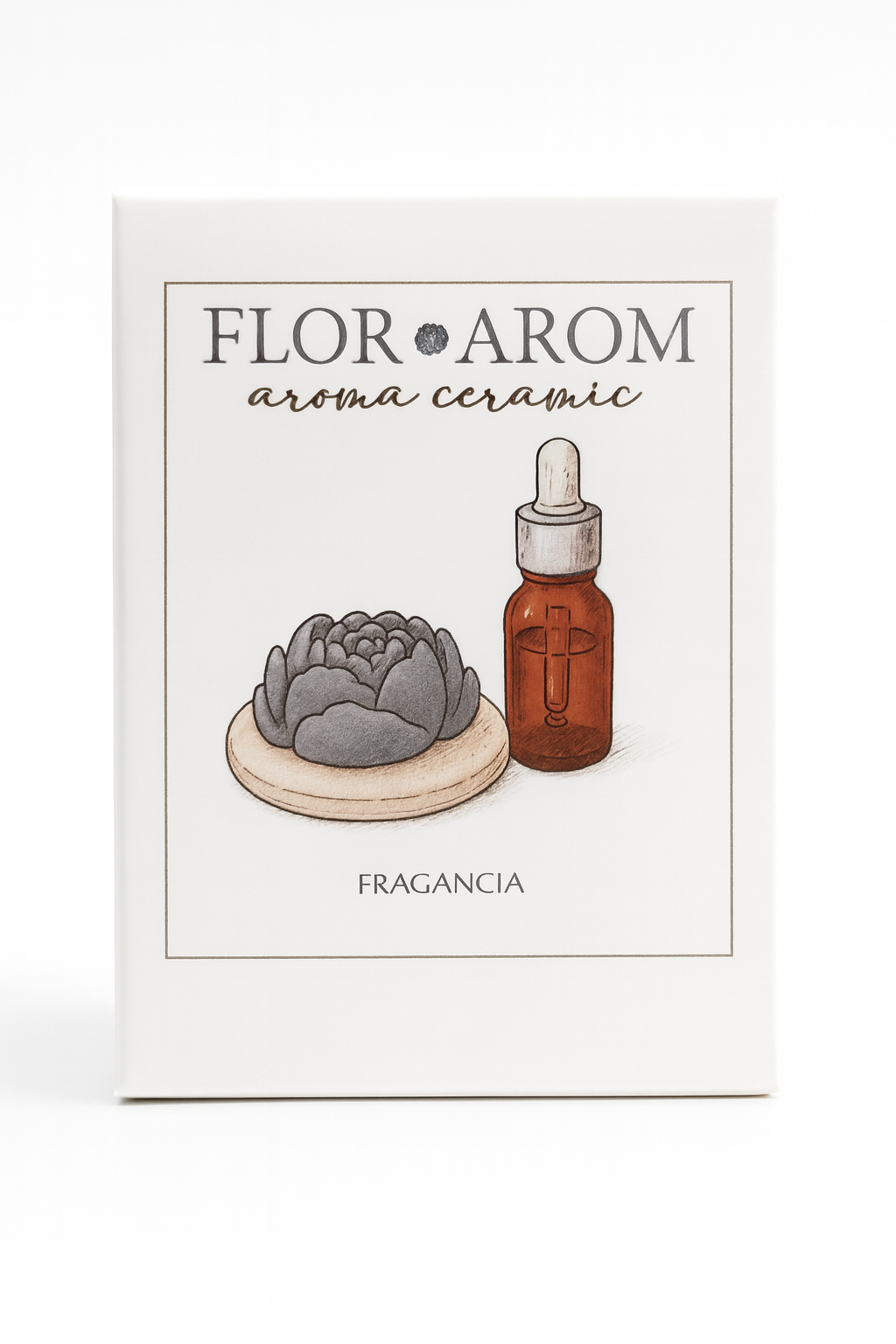 Flor de cerámica perfumada