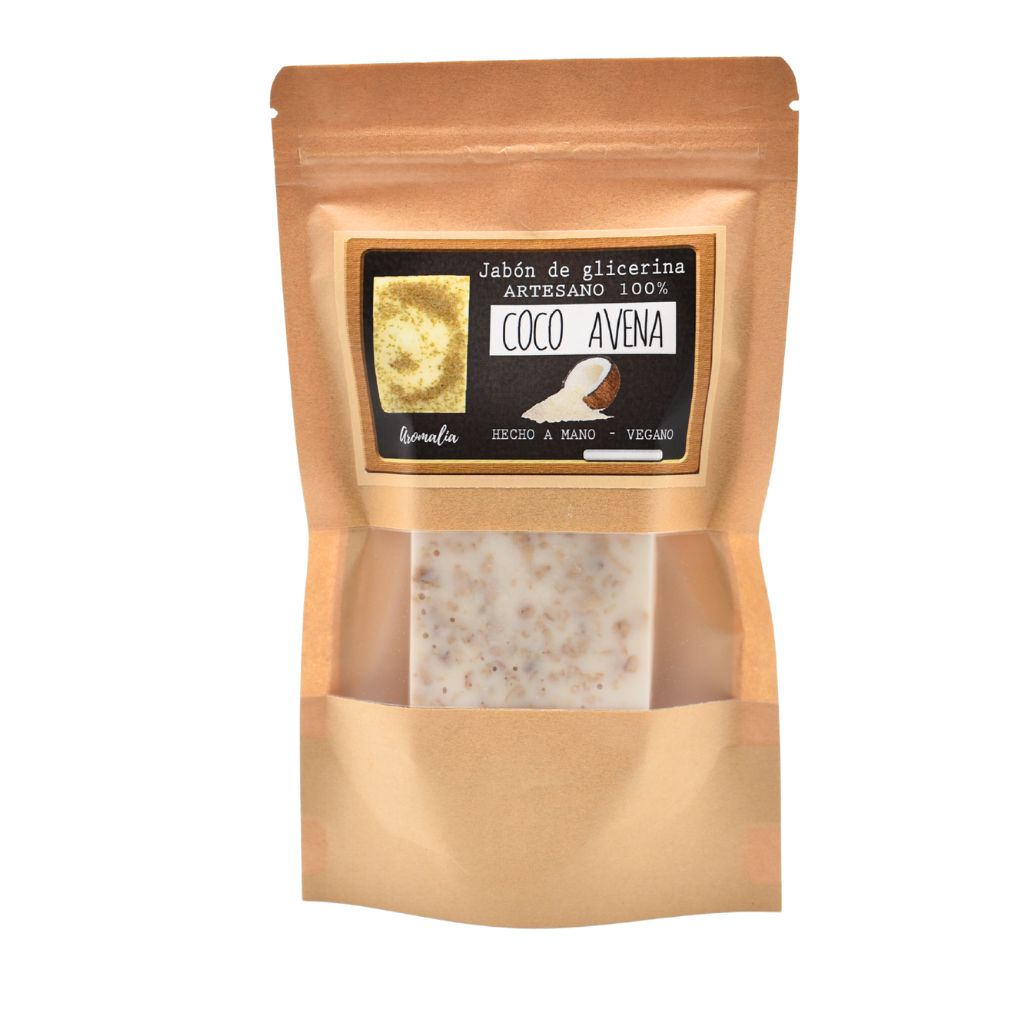 Jabón vegano de coco y avena