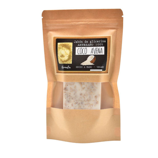 Jabón vegano de coco y avena