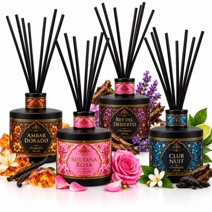 Mikado esencias árabes 200 ml | Ambientador de varillas de inspiración árabe